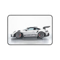 Racing White GT3 RS Desk Mat — Sports Car Gaming Mouse Pad