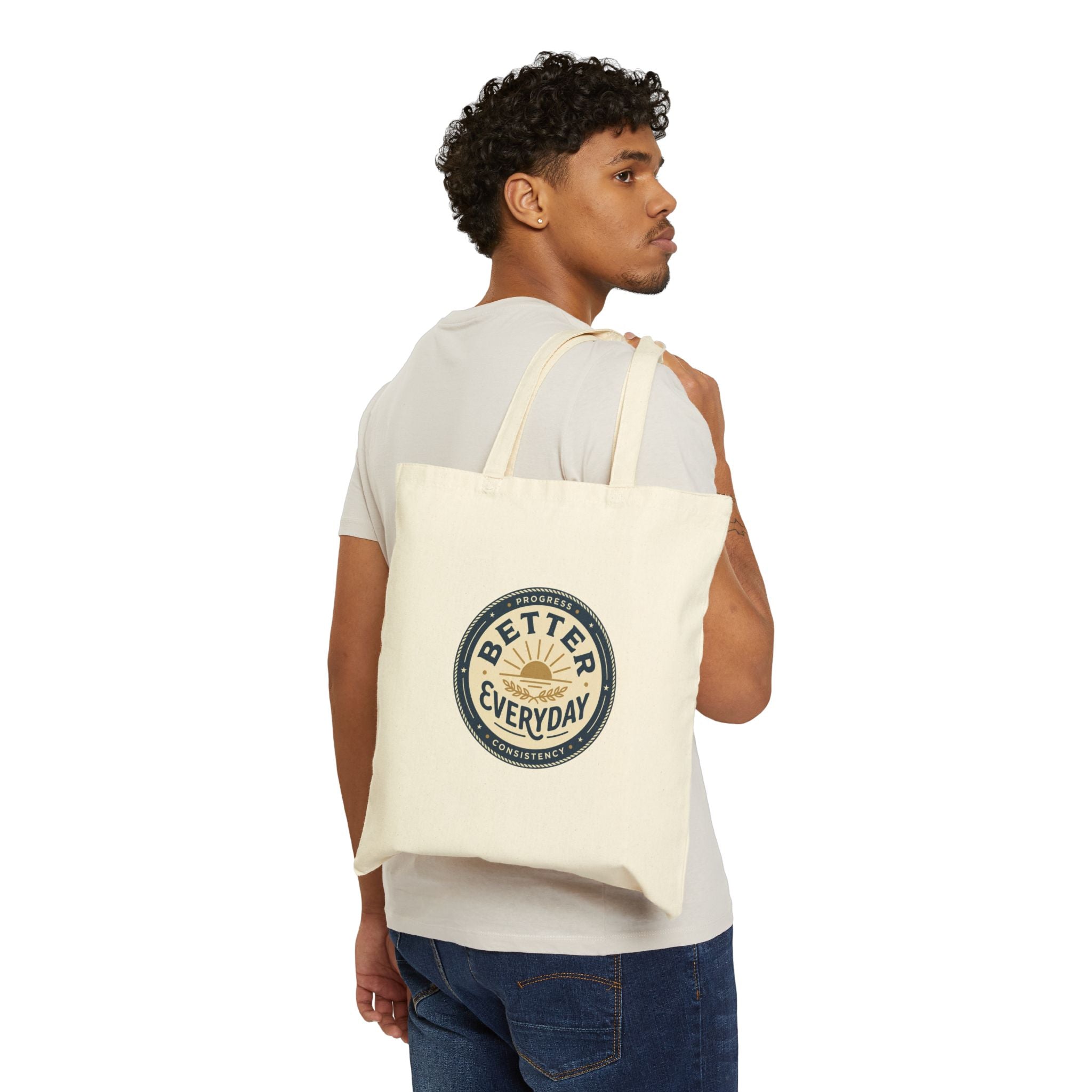 Tote Bag — "Better Everyday" Canvas Tote, Eco-Friendly Market & Grocery Bag
